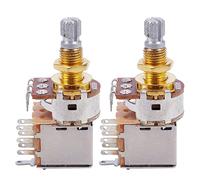 Niniang 2 x Potenziometro di Spinta/Trazione Audio Audio A Albero Diviso Corto 500 K