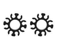Niniang 2X Clip di Supporto della Batteria per V TD 38mm Batteria Bacchette della Batteria Del Silicone Supporto Clip Accessori Nero