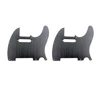 Niniang 2X Nero 8 Fori TV Chitarra Pickguard Metallo Pick Guard per Sostituzione Standard Pickguard