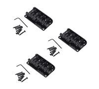 Niniang 3X Cavalletto Hardtail Bass Stile Vintage 4 Corde per Aggiornamento di Carico Superiore Basso Jazz Precisione, Nero