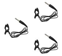 Niniang 3X Clip Acustica per Chitarra Universale Nero Microfono a Contatto Piezo