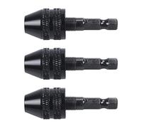 Niniang 3X L'Impact Chuck Cacciavite Keyless Cle Adattatore 1/4 pollice Coda Nera Drill 0,3-3,6 mm