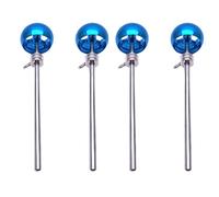 Niniang 4 Pezzi Grande Cassa Pedale Batterista in Lega di Alluminio Testa di Accessori Strumento Percussione, Blu