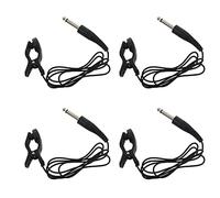 Niniang 4X Clip Acustica per Chitarra Universale Nera Microfono a Contatto Piezo