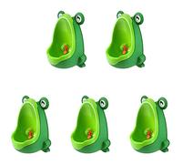 Niniang 5 x divertente vaso per bambini orinatoio a forma di rana (verde)