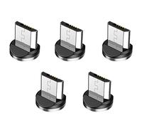 Niniang 5 x Magnetico Rotondo Presa Telefono Android Magnete Caricabatterie Presa Micro-USB Adattatore di Ricarica
