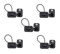 Niniang 5 x Restritori per finestre di sicurezza con di blocco di sicurezza, richieste per evitare danni e proteggere la sicurezza dei vostri bambini, nero