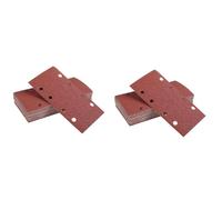 Niniang 60 Pezzi Serie Carta Abrasiva Quadrata Foglio di Carta Abrasiva 95X185mm Levigatrice Gancio Fibbia Disco Strumenti Abrasivi per Levigatura e Levigare Legno