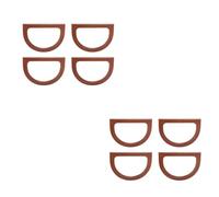 Niniang 8 Pezzi Serie Maniglie per Borsa In Legno A Forma di D, Maniglie di Ricambio In Legno per Borsa Fai Da Te Handmade Tote Frizione Fabbricazione ()