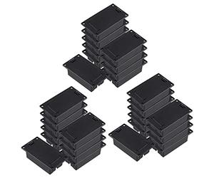 Niniang Chitarra Basso 9 V Supporto Batteria Coperchio Scomparto Nero Set di 30