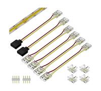 Niniang Connettori 10 Mm per Kit di Collegamento Estensione Terminale Saldatura CCT COB LED Strip Light 3 Pin