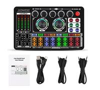 Niniang F999 Scheda Audio Mixer Audio Scheda Audio Live Cambiatore di Voce Console Mixer Amplificatore Scheda Audio Telefono Computer Universale