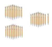 Niniang Penna a sfera retrattile in bambù 30 pezzi inchiostro nero 1 mm prodotti da ufficio penne a sfera in bambù penne a sfera in legno