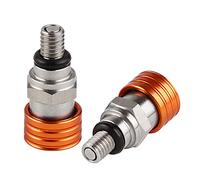 Niniang Valvole di Spurgo Aria Forcella Motocross M4X7Mm per 85 125 144 200 250 300 350 450 EXC XCW Valvola di Spurgo a Vite Arancione