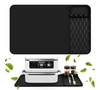 Ninipie Tappetino Silicone Resistente Al Calore per Accessori Friggitrice ad Aria, Protezione Piano Di Lavoro per Bancone Della Cucina, 65×40cm Air Fryer Accessori per Ninja/Philips/COSORI Nero