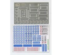 NINIVE 145H set 24 cartelli moderni FS per pensilina stazione ferroviaria H0