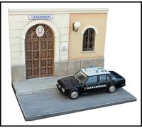 NINIVE 7X DIORAMA Caserma Carabinieri Polizia Guardia di Finanza modello 1:43