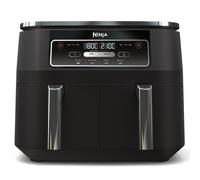 Ninja Foodi Dual Zone Friggitrice ad Aria Digitale, 2 Cestelli Antiaderenti, 7.6L, 4 in 1, Senza Olio per Massima Croccantezza, Cottura Arrosto e Riscaldamento, Lavabile in Lavastoviglie, Nero AF200EU