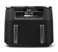 Ninja Foodi Dual Zone Friggitrice ad Aria Digitale, 2 Cestelli Antiaderenti, 7.6L, 4 in 1, Senza Olio per Massima Croccantezza, Cottura Arrosto e Riscaldamento, Lavabile in Lavastoviglie, Nero AF200EU