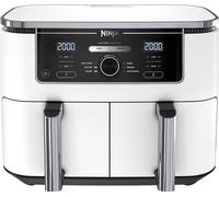 Ninja AF400EUWH Foodi Dual Hot Air Fryer bianco, potenza 2470 Watt