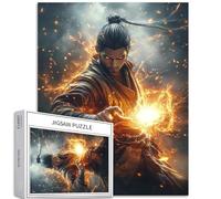 Ninja agitando la mano per lanciare un incantesimo puzzle da 1000 pezzi per adulti stile fantasy art puzzle impegnativo giochi di attività familiari colorato fai da te puzzle per regali decorativi per