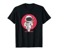 Ninja Astronauta Giapponese con Costume da Spada Samurai Maglietta