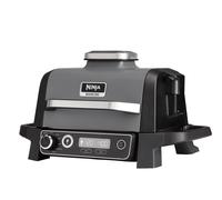 Barbecue Elettrico, Aaffumicatore e Friggitrice ad Aria da Esterno con 7 Funzioni di Cottura Potenza max 2400 Watt Colore Nero
