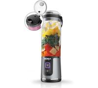 Ninja Blast BC151UKBK - Frullatore portatile, 530 ml, coperchio a tenuta stagna e beccuccio, potente mini frullatore senza fili, ricaricabile, frullati portatili, frullati proteici, miscela ghiaccio e