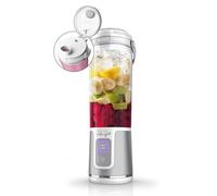 Ninja Blast Frullatore Portatile, 530 ml, con Coperchio e Beccuccio, Mini Frullatore Senza Fili, Ricaricabile, per Frullati, Trita Ghiaccio e Frutta Congelata, Bianco, BC151EUWH