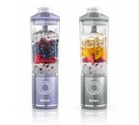 Ninja Blast Max Frullatore Portatile, 570 ml, Ricaricabile, Bicchiere Frullatore e Coperchio Anti-perdita, 3 Funzioni di Miscelazione, Smoothie, Frullati, Frutta Congelata, Lavanda/Argento BC251EULS
