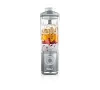 Ninja Blast Max Frullatore Portatile, 570 ml, Ricaricabile, Argento | Bicchiere Frullatore e Coperchio Anti-perdita, 3 Funzioni di Miscelazione, Smoothie, Frullati, Frutta Congelata - BC251EUSL