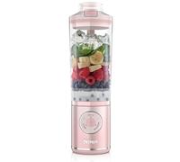 Ninja Blast Max Frullatore Portatile, 570 ml, Ricaricabile, Bicchiere Frullatore e Coperchio Anti-perdita, 3 Funzioni di Miscelazione, Smoothie, Frullati, Frutta Congelata, Rosa cipria BC251EUPK