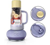 Ninja BlendBoss DB351UKPR - Frullatore personale con bicchiere da viaggio rimovibile, 3 modalità preimpostate automaticamente, limonata alla lavanda