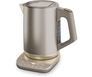 Ninja Bollitore Elettrico con Temperatura Regolabile, 1,7 L, Beige/Oro | Bollitura Rapida, 6 Temperature Preimpostate e Controlli Manuali, da 40° a 100°, Mantenimento della Temperatura, KT201EUSTGD