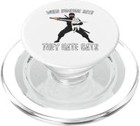 Ninja con gatto quando qualcuno dice che odiano i gatti PopSockets PopGrip per MagSafe