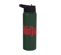 Ninja con stelle che lanciano Stainless Steel Insulated Water Bottle