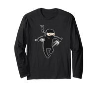 Ninja con Un Coltello Maglia a Manica