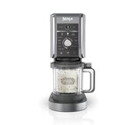 Ninja CREAMi Gelatiera Deluxe con 2 Vasetti, 10 Funzioni, Produce Gelato, Sorbetti, Yogurt, Frullati, Granite e altro ancora, Formato Famiglia, Opzione 2 Gusti in 1 Vaschetta, Argento, NC502EU