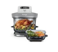 Ninja CRISPi PRO XL Friggitrice ad aria in vetro, 5 programmi di cottura preimpostati, include contenitori in vetro CleanCrisp da 5,7 L e 2,3 L e coperchi, oro chiaro AS090EUSD