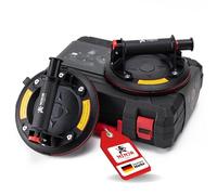 NINJA DIY Set di 2 sollevatori a ventosa, robusti alzacristalli per vetro, finestre, laminati, piastrelle, solo per superfici lisce, non per pannelli da terrazza e superfici ruvide - Ventose per