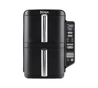 Ninja Double Stack, Friggitrice ad Aria Verticale, 6 Funzioni, 7,6 L, Nero | Doppio Cestello, Griglie, Piastre, 4 Livelli, Ricette per 6 Persone, Accessori Lavabili in Lavastoviglie, SL300EU