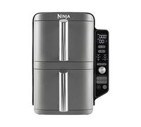Ninja Double Stack XL Air Friggitrice verticale a doppio cassetto con 4 livelli di cottura, 2 cassetti e 2 rack, design salvaspazio, capacità 9,5 l, 6 funzioni di cottura, 8 porzioni,