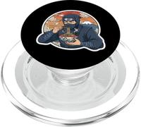 Ninja Eating Ramen Noodles Lover Traditional Japanese Art PopSockets PopGrip per MagSafe