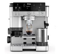 Ninja ES601EU Macchina per caffè semiautomatica da 2 litri e 9 bar con macinacaffè e montalatte