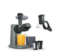 Ninja Estrattore di Succo a Freddo Compatto 3 in 1 con Lame, Grigio | Caraffa da 700ml e Contenitore da 1,1L, per Succhi Freschi e Verdure, Parti Lavabili in Lavastoviglie - JC152EU