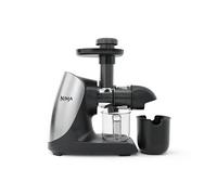 Ninja Estrattore di succo a freddo con controllo polpa, caraffa 470 ml, 3 filtri, spremiagrumi lento, spazzola inclusa, senza BPA, lavabile in lavastoviglie, nero, JC100EU