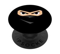 Ninja Eyes & Face in the Shadows Halloween Party Costume PopSockets PopGrip Adesivo