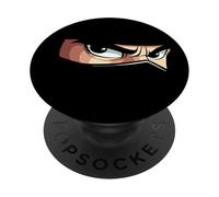 Ninja Eyes & Face in the Shadows Halloween Party Costume PopSockets PopGrip Adesivo