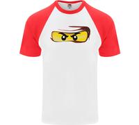 Ninja Eyes Maglietta Da Baseball S/S Per Uomo