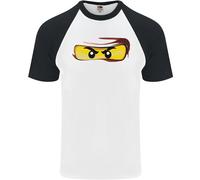 Ninja Eyes Maglietta Da Baseball S/S Per Uomo